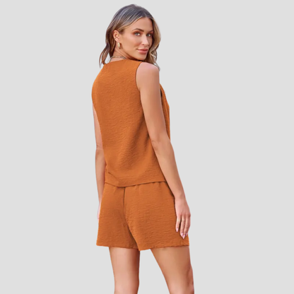 Velluna Chic V-Neck Set