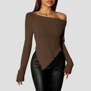 Velluna Asymmetry Luxe Top