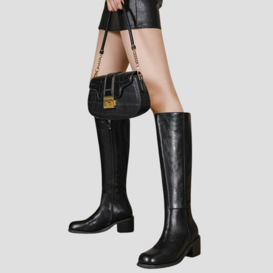 Velluna Sleek Zip Knee Boots