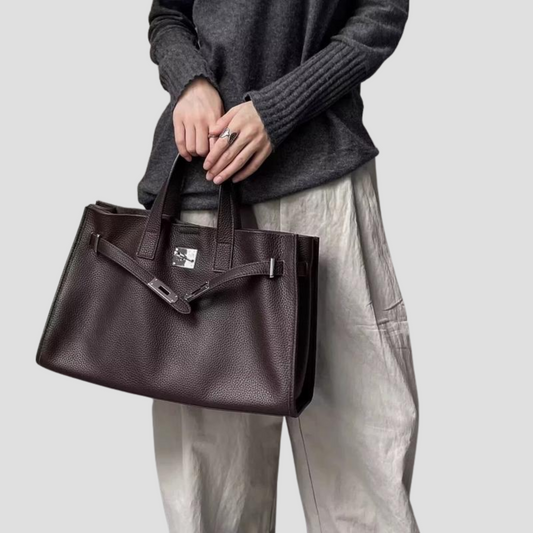Velluna Luxe Leather Tote