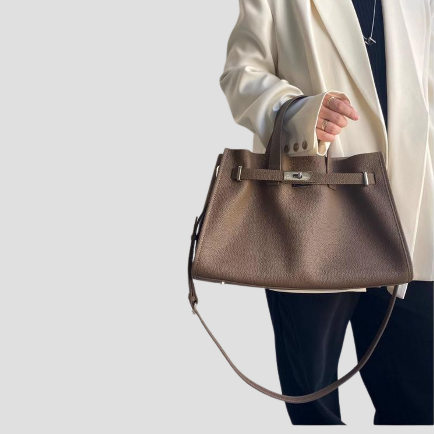 Velluna Luxe Leather Tote