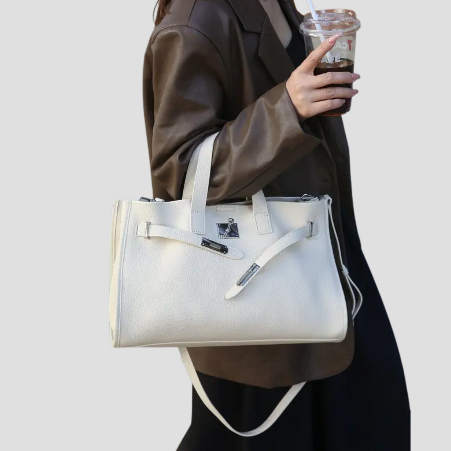 Velluna Luxe Leather Tote
