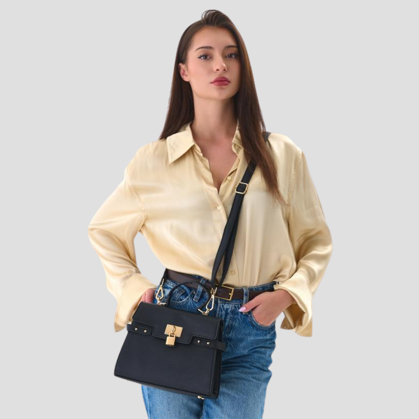 Velluna Luxe Top Handle Bag
