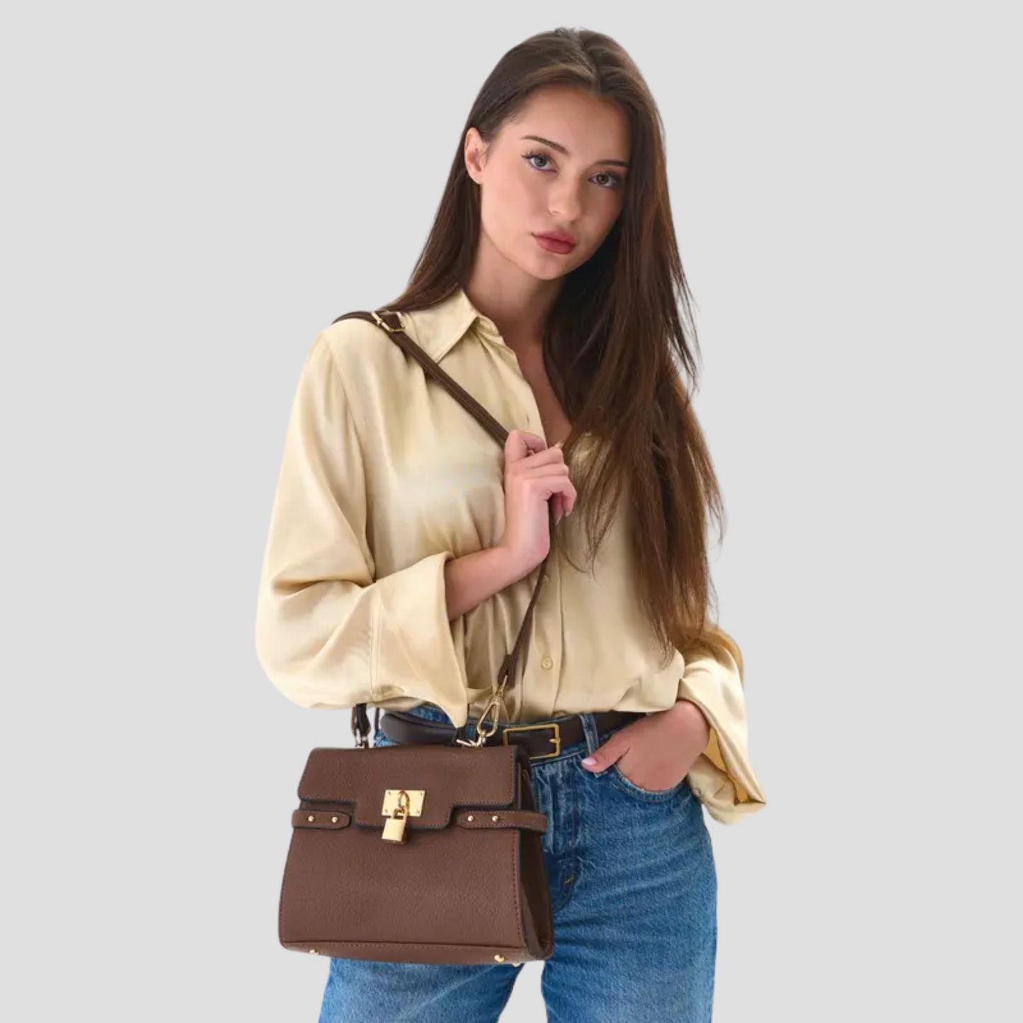 Velluna Luxe Top Handle Bag
