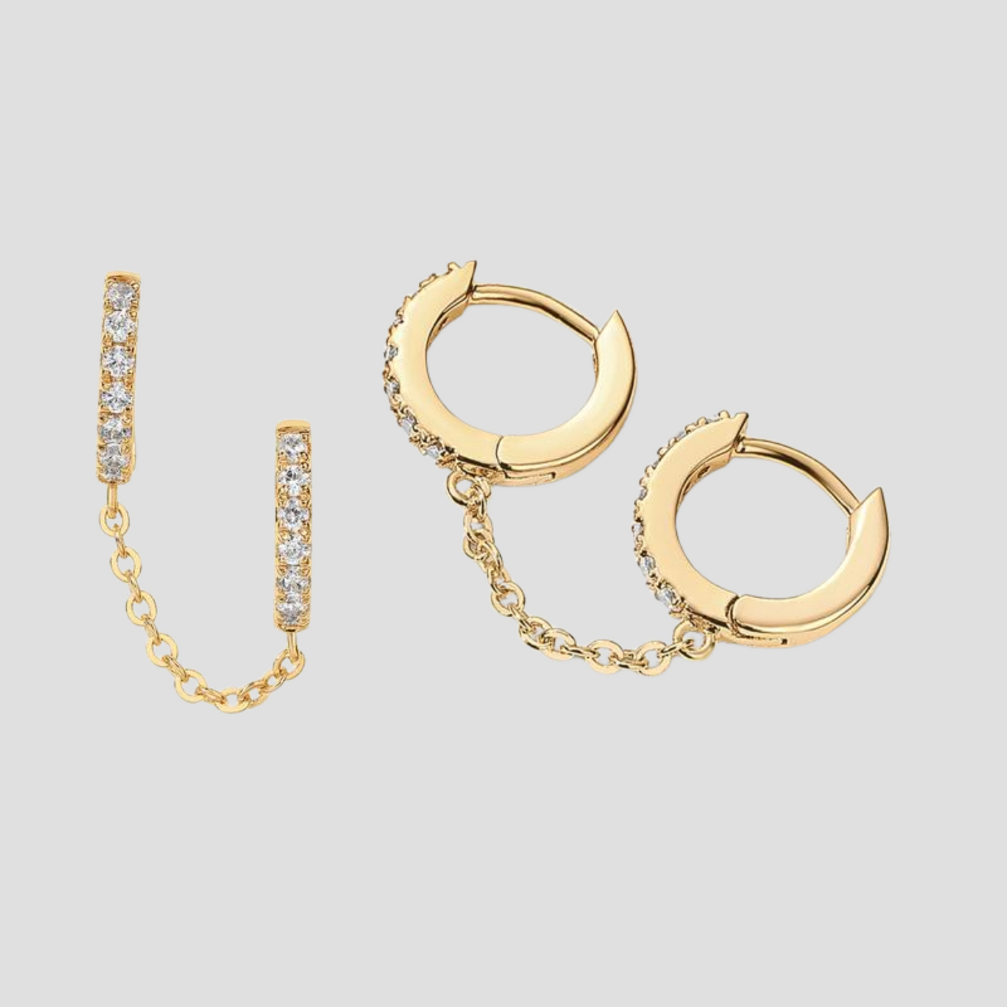 Velluna Modern Gold Earrings