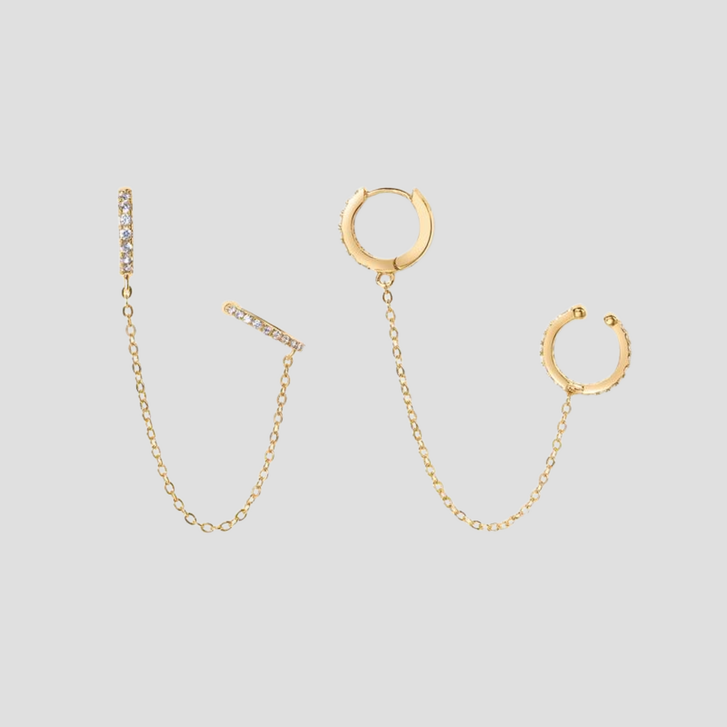 Velluna Modern Gold Earrings