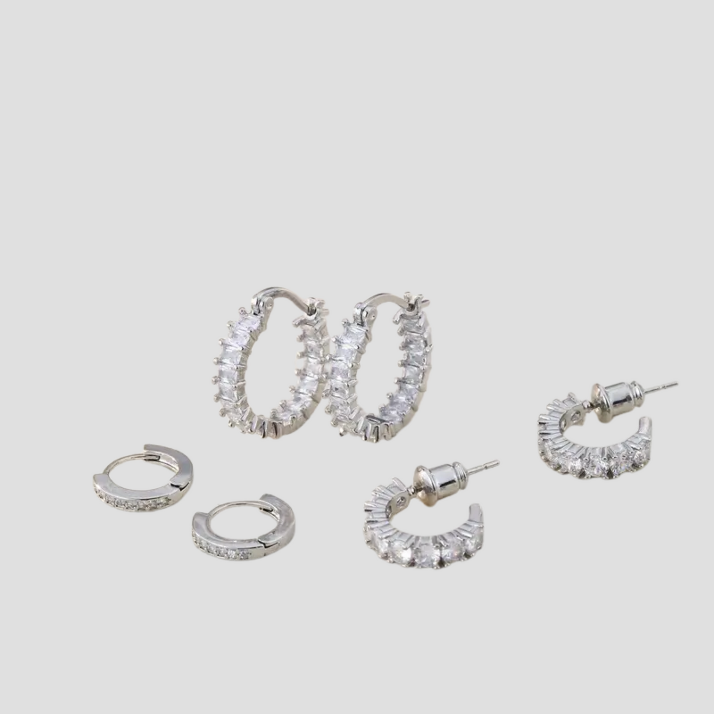 Velluna Elegant CZ Hoops