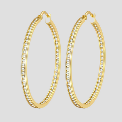 Velluna Chic Sterling Hoops
