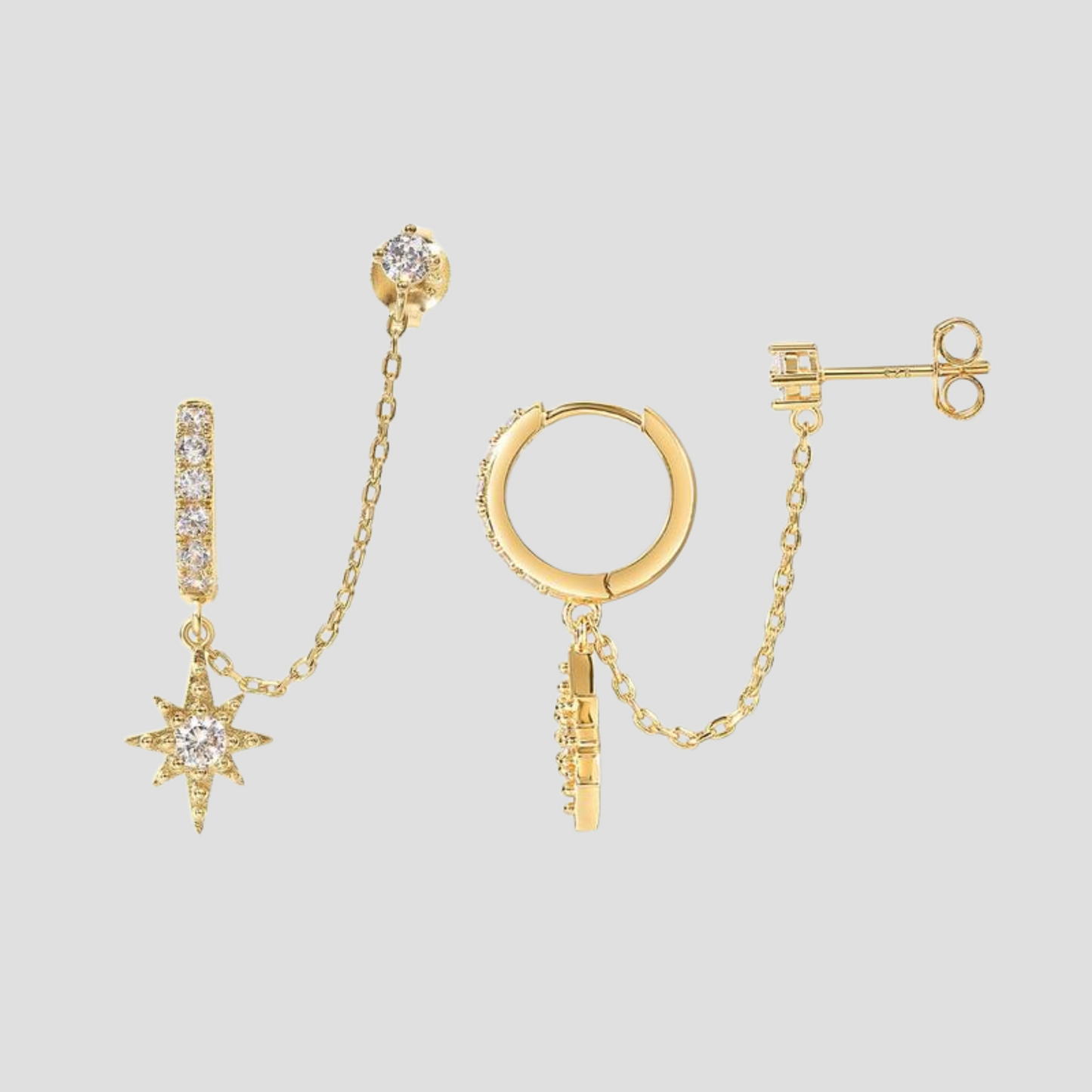 Velluna Modern Gold Earrings