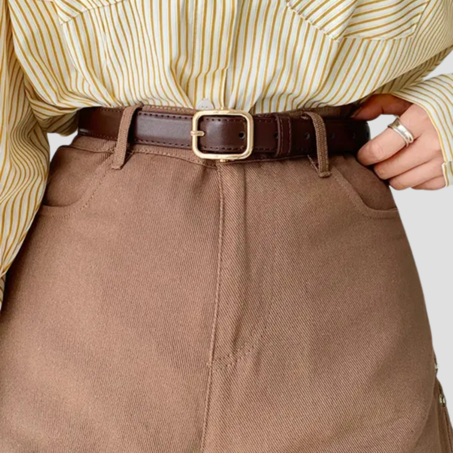 Velluna Sleek Buckle Belt